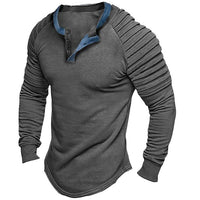 Men's Tactical Long Sleeve T-shirt Amazon Button Long Sleeve