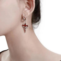 Womens Stylish Ear Hook Pendant Earrings