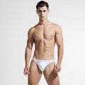 Men's Sexy Swimming Trunks Triangle Solid Color Low Waist Skinny
