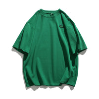 Versatile Men's Loose Embroidered Short Sleeves