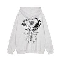 Men's High Street Dark Hooded Loose Casual Pullover Fashion
