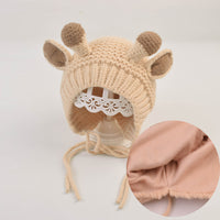 Autumn and winter ear protection baby woolen hat