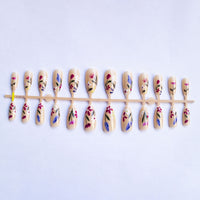 European And American Almond-shaped Removable Flower Wear Armor