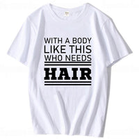 Plus Size Men's Cotton Short-sleeved Summer English Letter Printed T-shirt Top Men