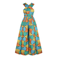 Explosive Windmill Digital Printing African Style DIY Strappy Jumpsuit