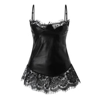 Sexy Women's Pajamas With Sling Checked Nightdress
