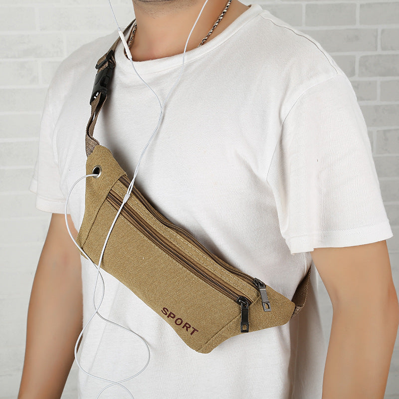 Multi-functional canvas pockets for men