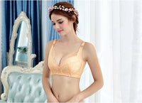 Ladies no steel ring lace plus size nursing bra