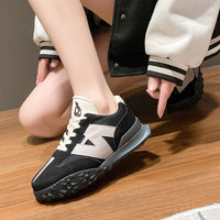 New Low-cut Fashion Color Block Platform Shoes