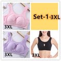 Cotton Anti-expansion Anti-Sag Gathering Adjustment Sports Bra