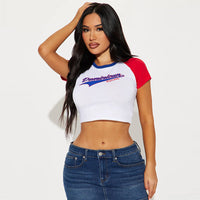 Summer New Short American Innerwear Short Sleeve Casual Women's Versatile T-shirt