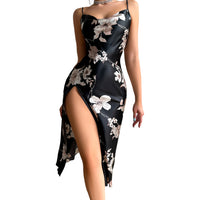 Women's Pajamas Ice Silk Sleeveless Slip Nightdress