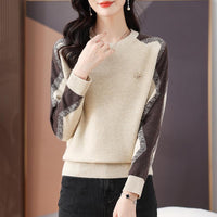 Knitted Long-sleeved Women's Base Layer Stylish Top