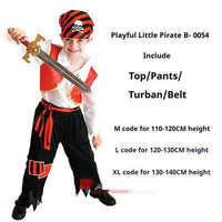 Adult Men's And Women's Fancy Dress Ball Performance Costume Captain Costume