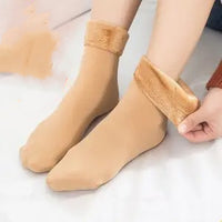 Plus velvet thick snow day warm floor socks autumn and winter in the tube home socks men socks couple socks