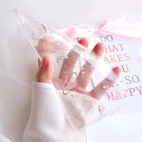 Transparent sequin planet phone case