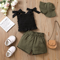 Two Piece Set Of Baby Sling Top And Shorts