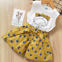 Children's two-piece suit with bow