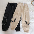 Elastic waist harem pants beam leg pants