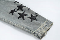 XINGX Veneer Embroidery Stitching Denim Clothes Jacket