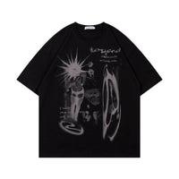 Fuzzy Printed 250g Heavy Short-sleeved T-shirt