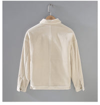 Winter New Japanese Style Corduroy Plus Sheep Chilli Velvet Jacket Casual Men's Coat