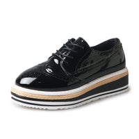 Bullock Carved Oxford Platform Shoes
