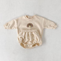 Long sleeve shorts children's suit