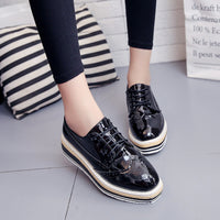 Bullock Carved Oxford Platform Shoes
