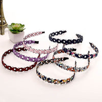 Hollow chiffon woven headband
