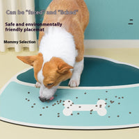 Pet Feeding Mat Silicone Non-slip Waterproof Feeding Splash-proof Mat