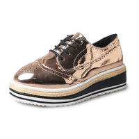 Bullock Carved Oxford Platform Shoes