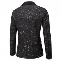 Men's Casual Shiny Banquet Wedding Party Blazer
