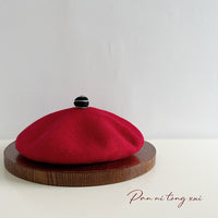 High-Quality Wool Beret Womens Wool Felt Painters Cap