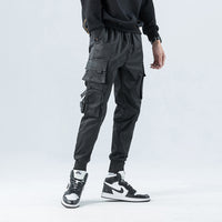 Drawstring casual overalls