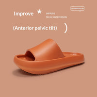 Ergonomic Low-heel Shoes For Correcting Anterior Pelvic Tilt Front-high Back-low Slippers