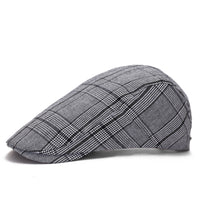 Autumn and winter outdoor plaid cap
