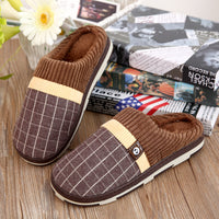 Autumn and winter Japanese Style Men's new household cotton wool thick bottom indoor and outdoor thick cotton slippers wholesale