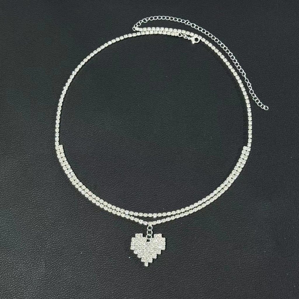 Sexy And Personalized Double Layers Loving Heart Pendant Waist Chain