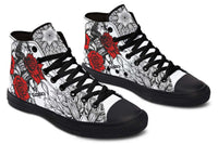 Printed Couple High-top Canvas Shoes