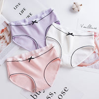 Lace Thread Women's Underwear Japanese Thread Cotton Plus Size Women's Briefs