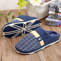 Autumn and winter Japanese Style Men's new household cotton wool thick bottom indoor and outdoor thick cotton slippers wholesale