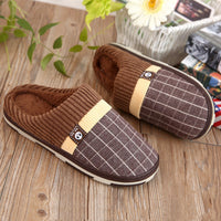 Autumn and winter Japanese Style Men's new household cotton wool thick bottom indoor and outdoor thick cotton slippers wholesale