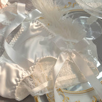 Pure Color Cotton Panties With Lace Back And Sweet Bow