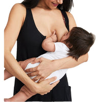 Pure Color Casual Breastfeeding Button Pocket Jumpsuit Women