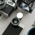 The new external generic mobile phone camera lens wide-angle colorful lights on the beauty of self artifact