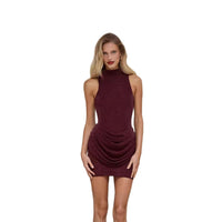 Womens SpringSummer New Solid-Colored Dress