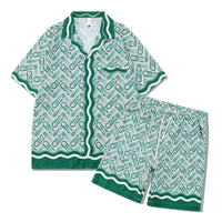 Beach Men And Women Short Sleeve Shirt Outfit