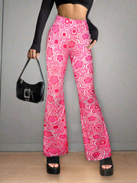 Floral Print Casual Jumpsuit Micro-elasticity