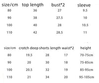 Boys' Summer Fashion Casual Striped Short Sleeve Suit